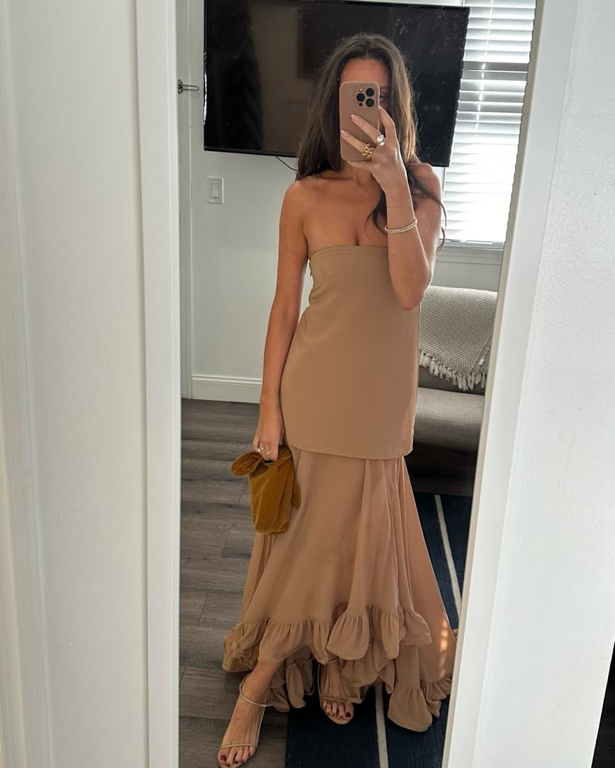 H&M Edition: Voluminous Bandeau Dress - Image 1