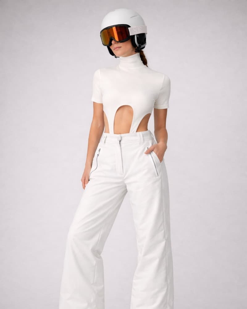 $810 Mugler Cutout Ivory Bodysuit - Image 3
