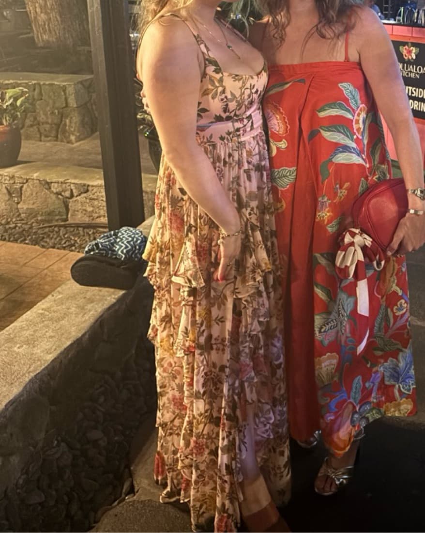 Cinq A Sept Pink Floral Gown - Image 2