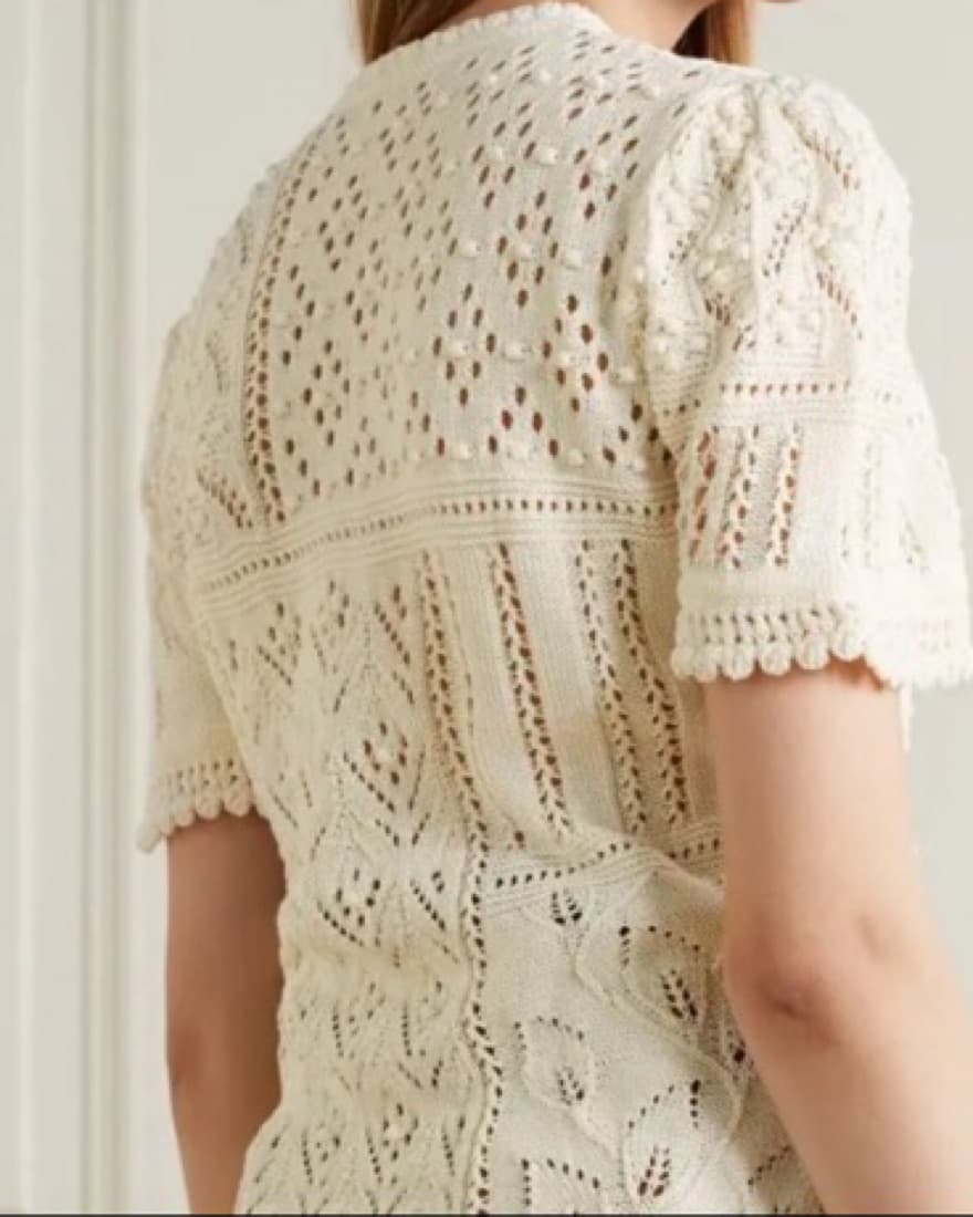 Zimmermann Anneke Pointelle-Knit Top - Image 3
