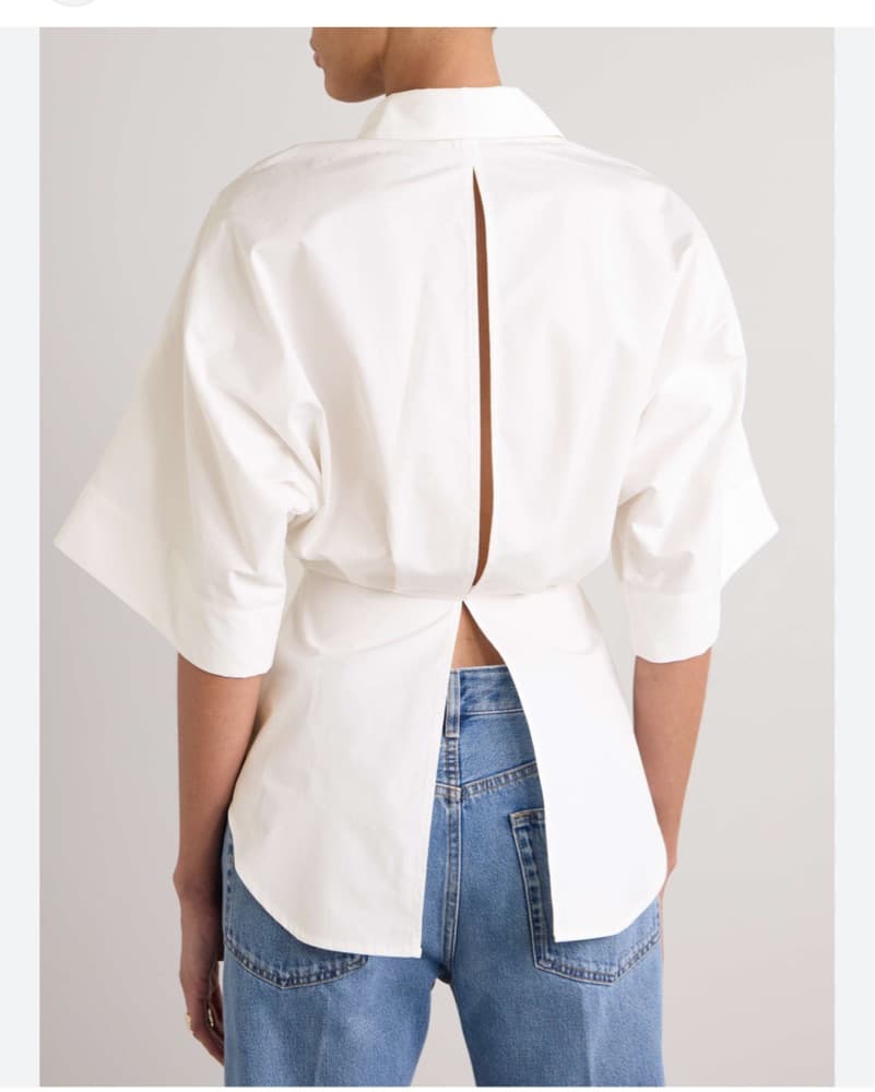 Brandon Maxwell Cotton Buttondown Top  - Image 2