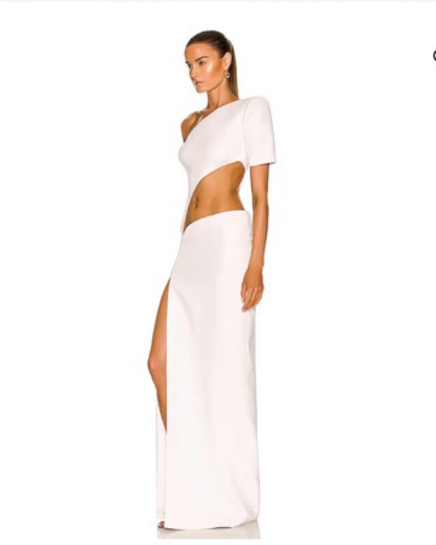 Mônot Long One Shoulder Cutout Dress - Image 3