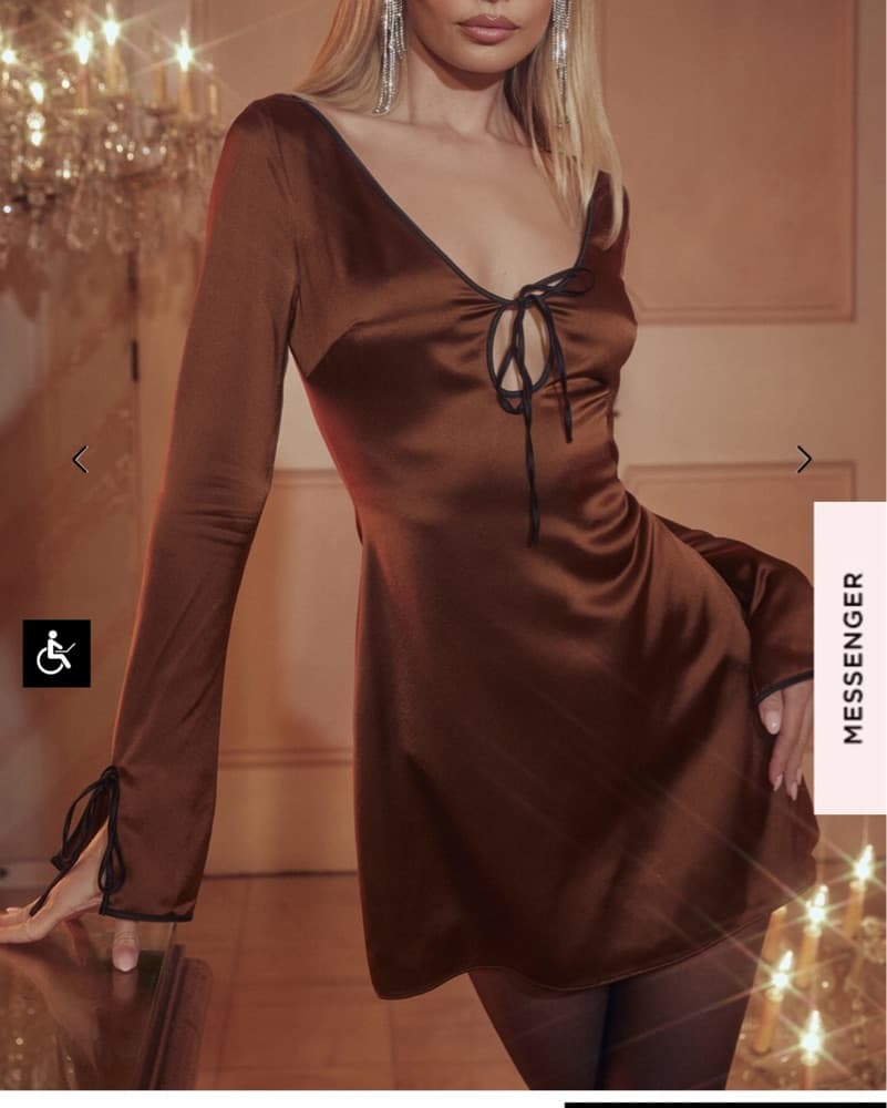 Brown House Of CB Dress - Image 1