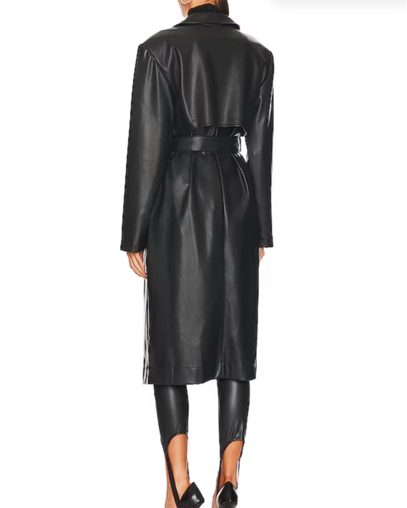 We Wore What Vegan Leather Trench Coat - Image 4