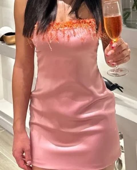 Danielle Guizo Beaded Mini Dress - Image 1