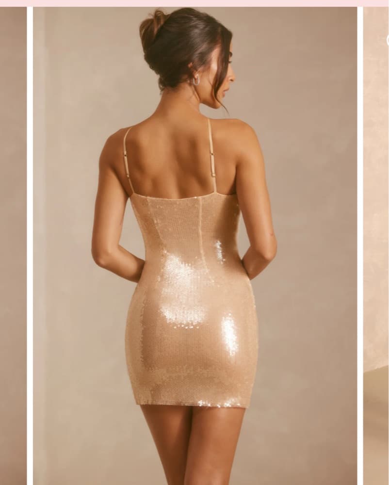 Shimmering Sequin Slip Dress - Image 3