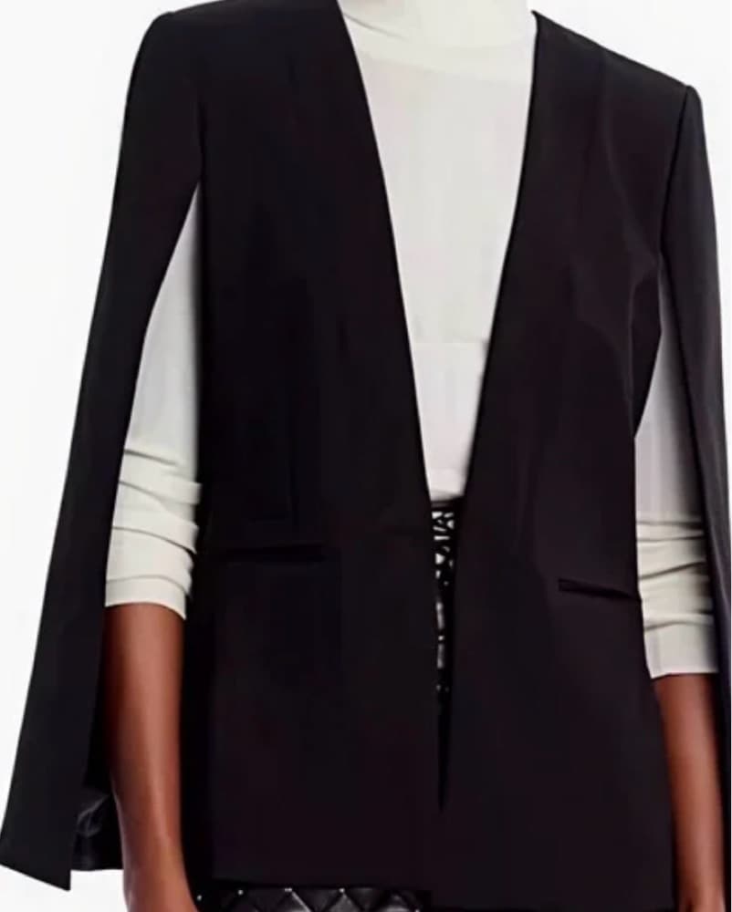 Bcbg Black Cape Blazer - Image 2