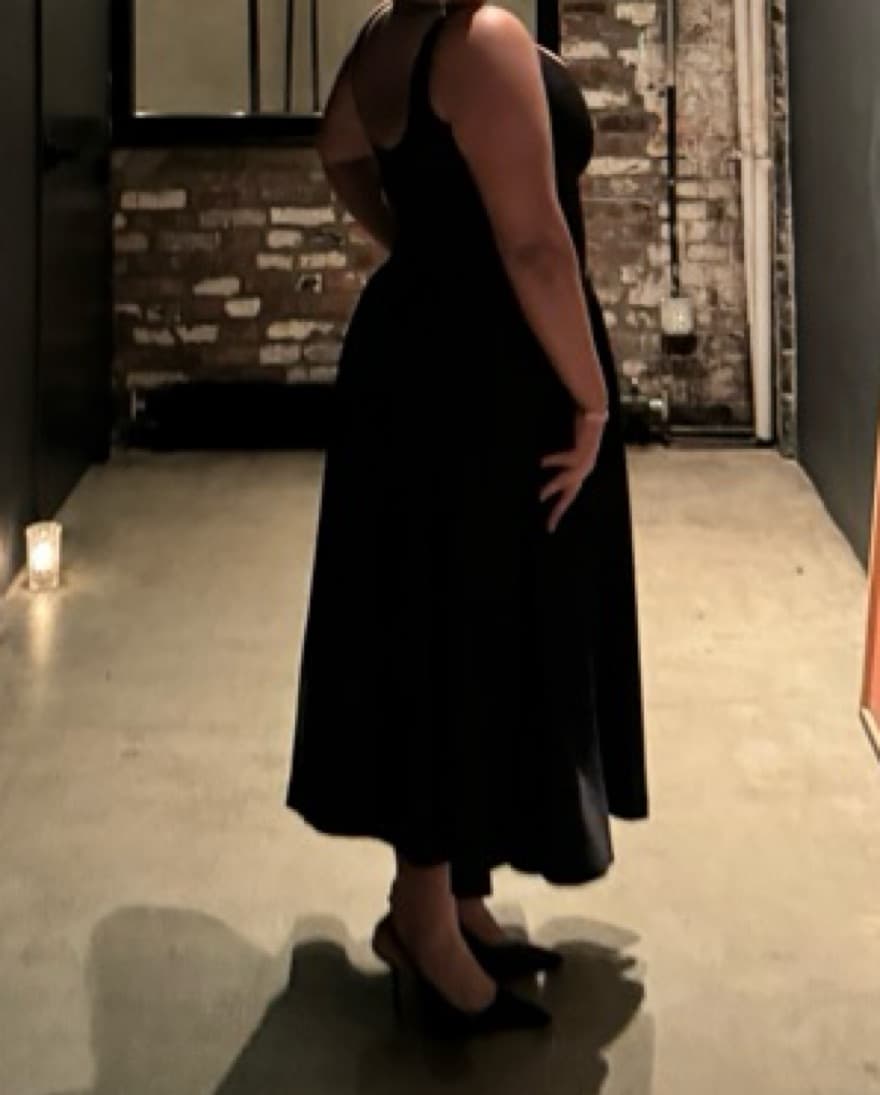 Black Midi Zara Dress - Image 4