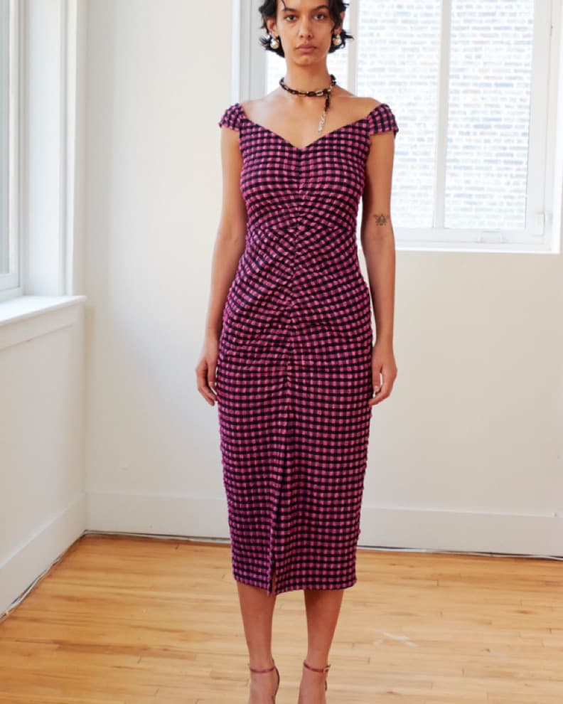 Rachel Comey Pink Plaid Dress - Image 3