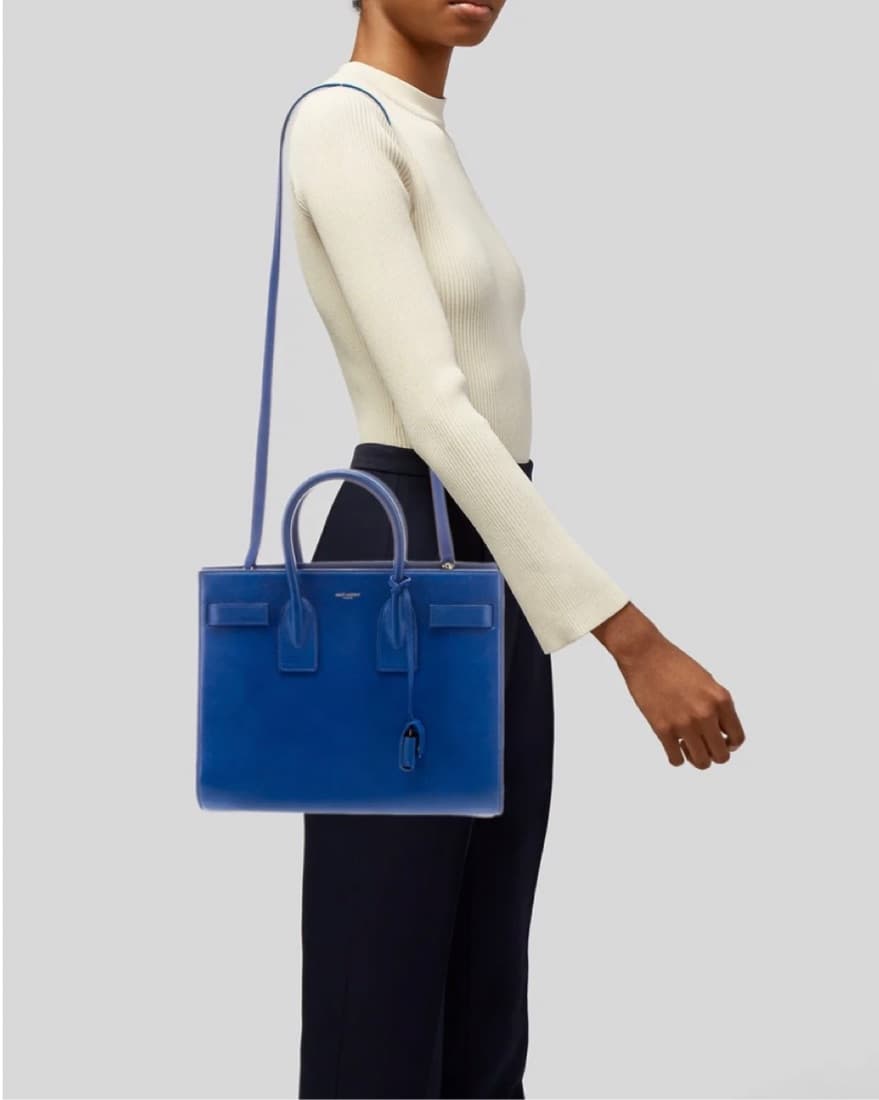 Saint Laurent Leather Sac De Jour - Image 2