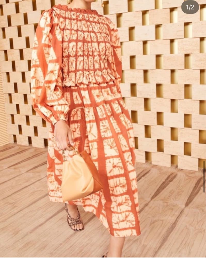 Ulla Johnson Orange Maxi Dress  - Image 2