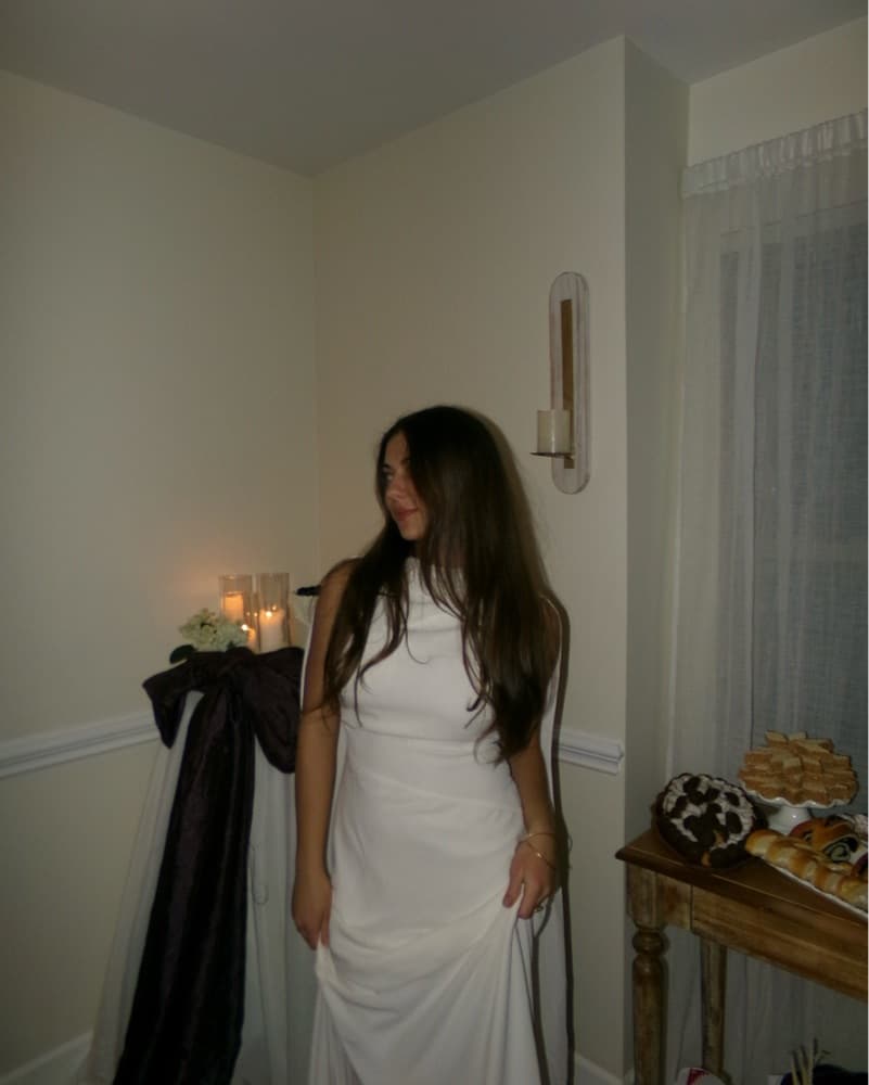 Six Stories White Cape Dress - Image 3