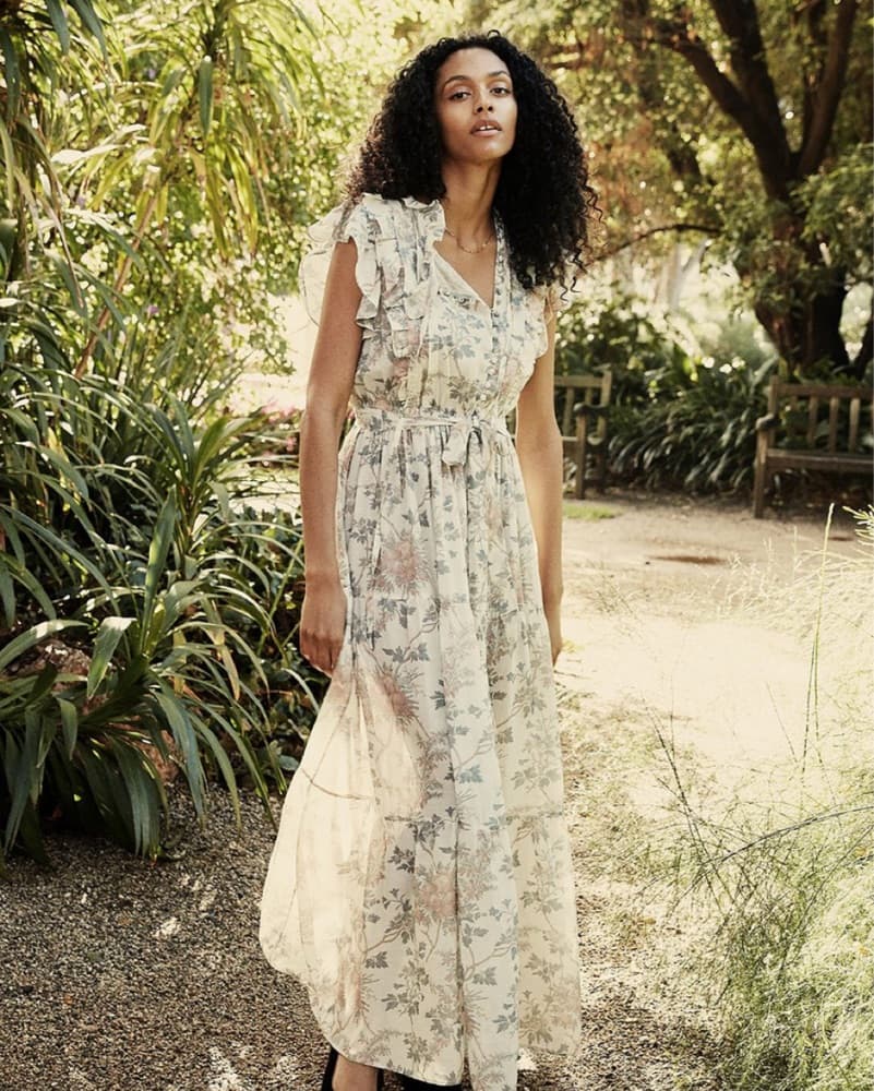 Doen Carnation Dress In Salt Summer - Image 1