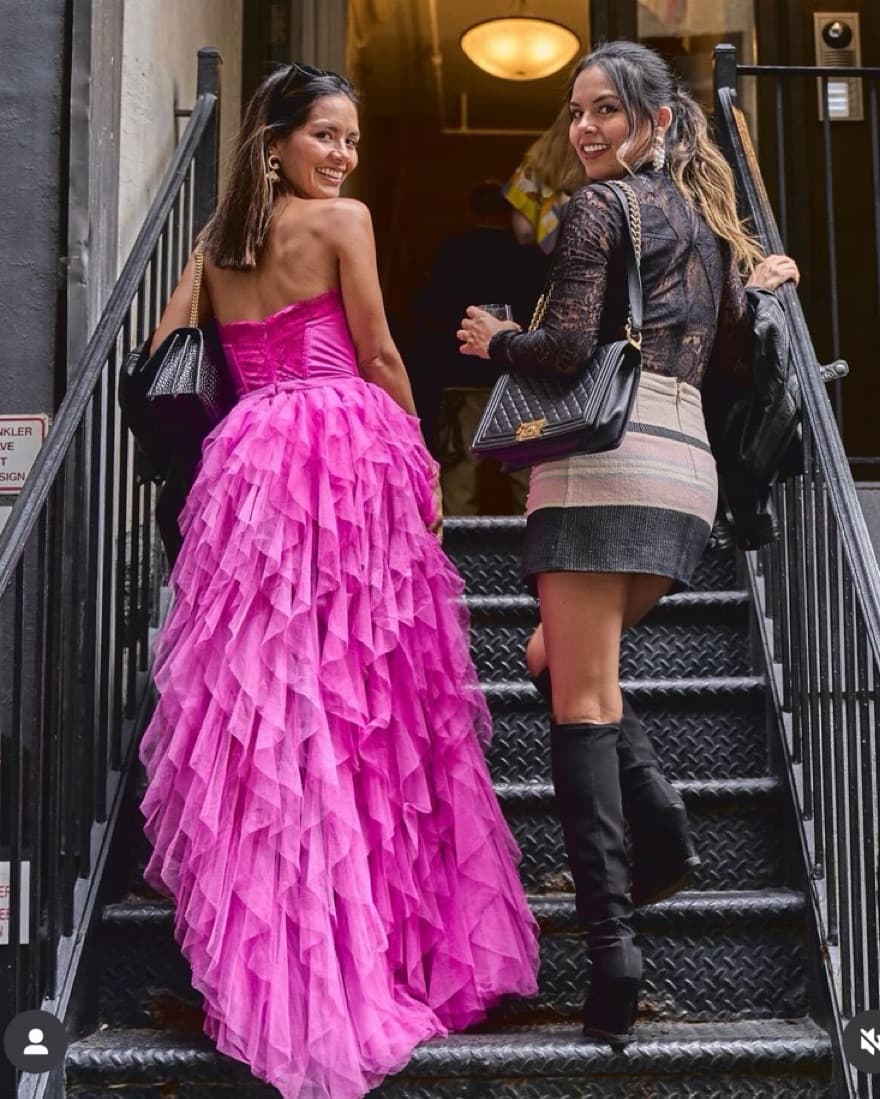 For Love & Lemons Glamorous Pink Gown  - Image 4