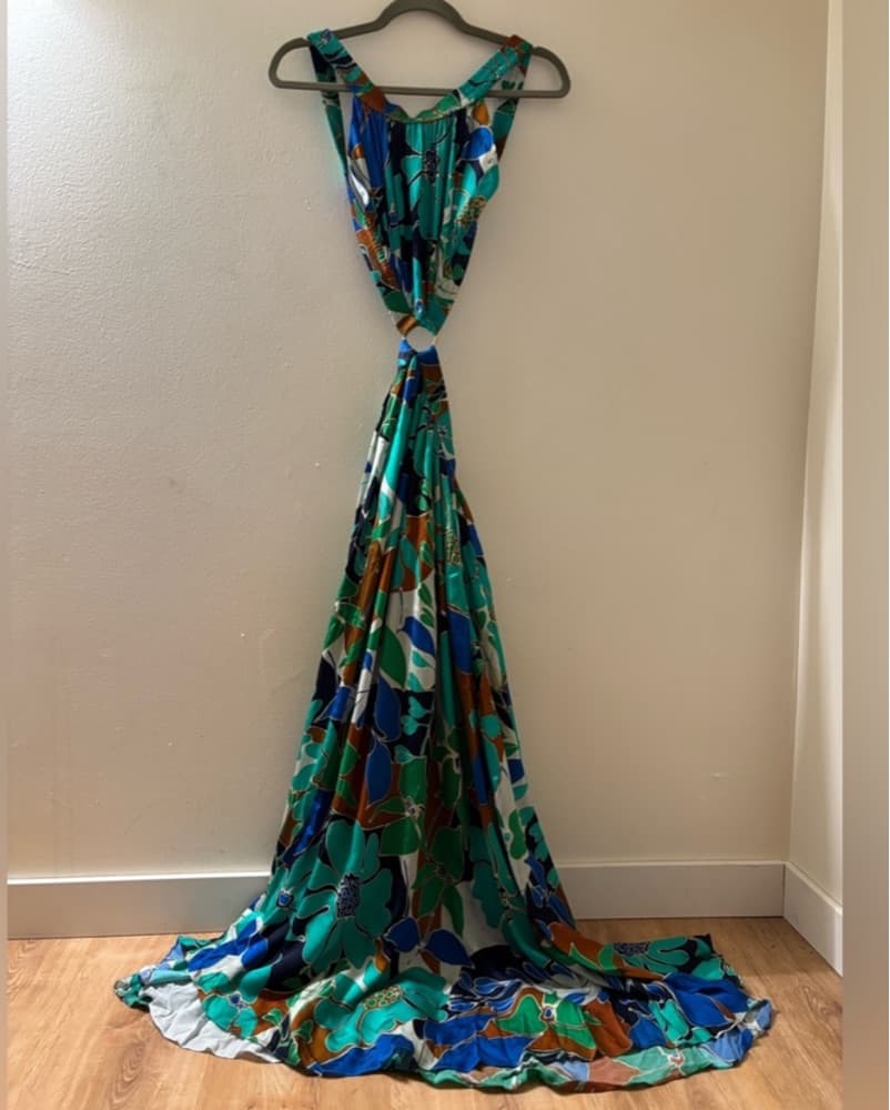 Cult Gaia Theia Dress Botanic Aqua - Image 3