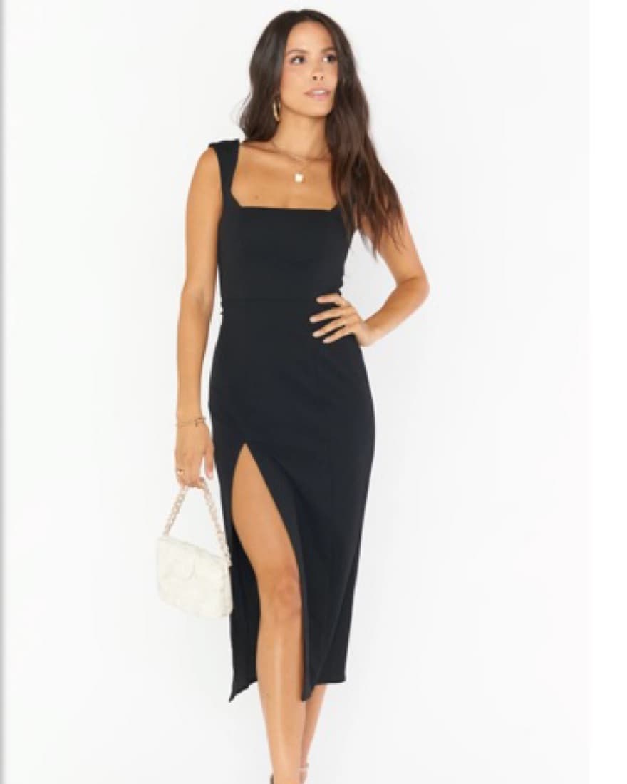 Show Me Your Mumu Black Midi Dress - Image 1
