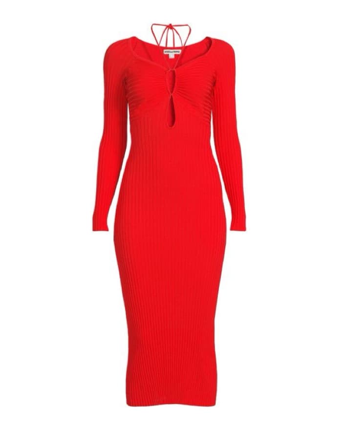 Solid & Striped Lisa Midi Bodycon Dress - Image 1