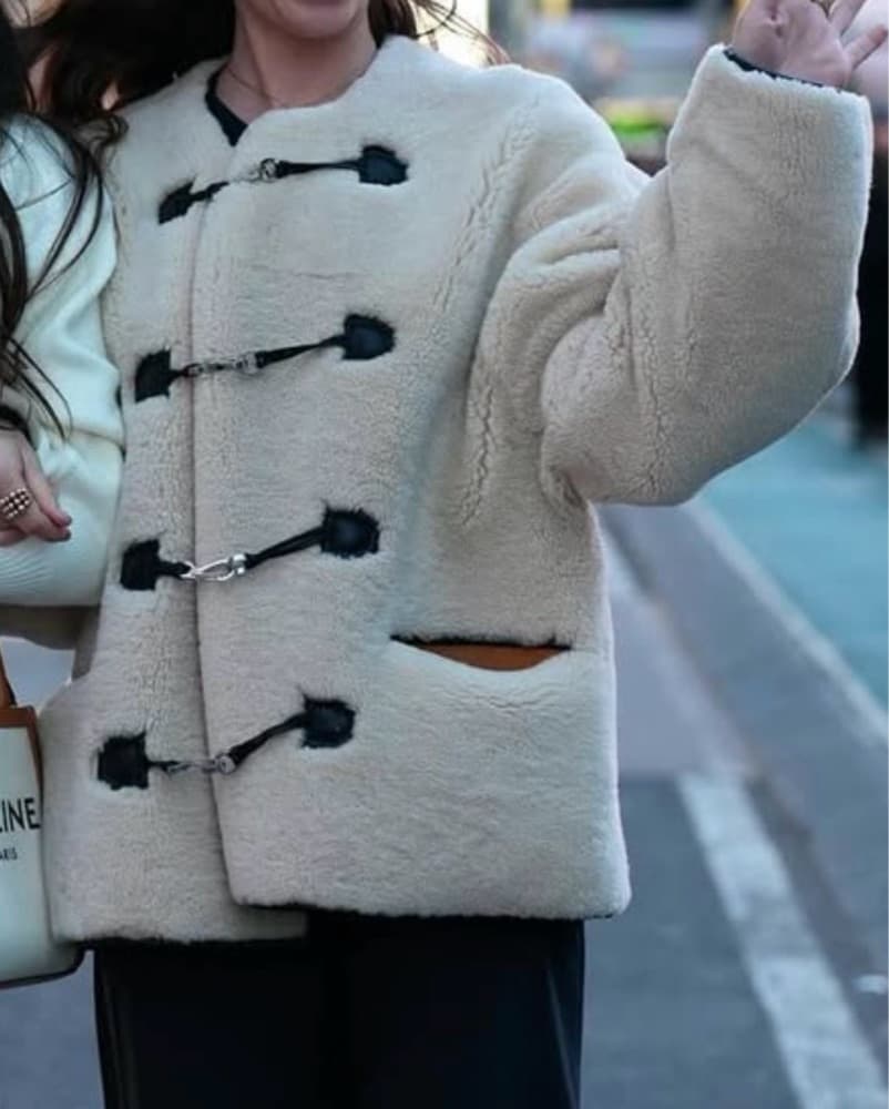 Toteme Teddy Shearling Clasp Jacket NWT - Image 4