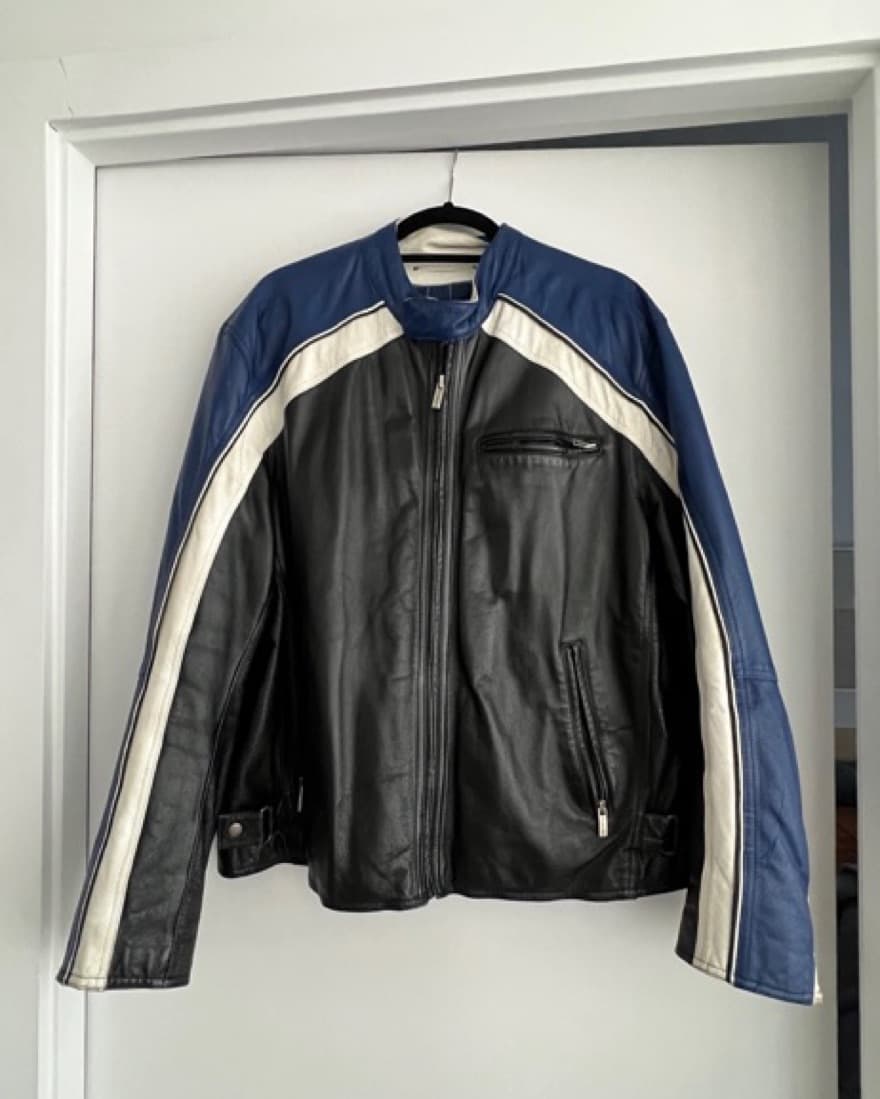 Vintage Men’s Wilson Leather Moto Jacket - Image 2