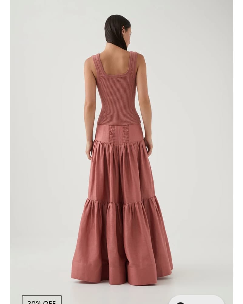 AJE BRONTE SCOOP NECK RIB TANK - Image 3