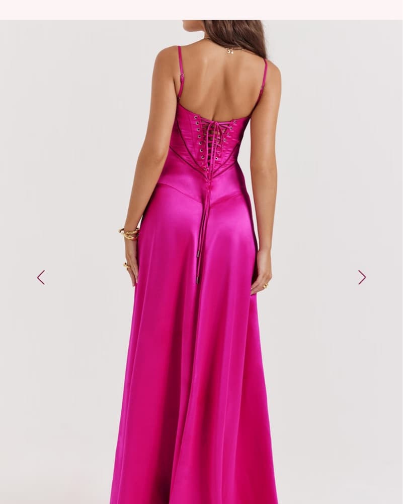 Pink fuscia House Of CB SayinMaxi Dress  - Image 2