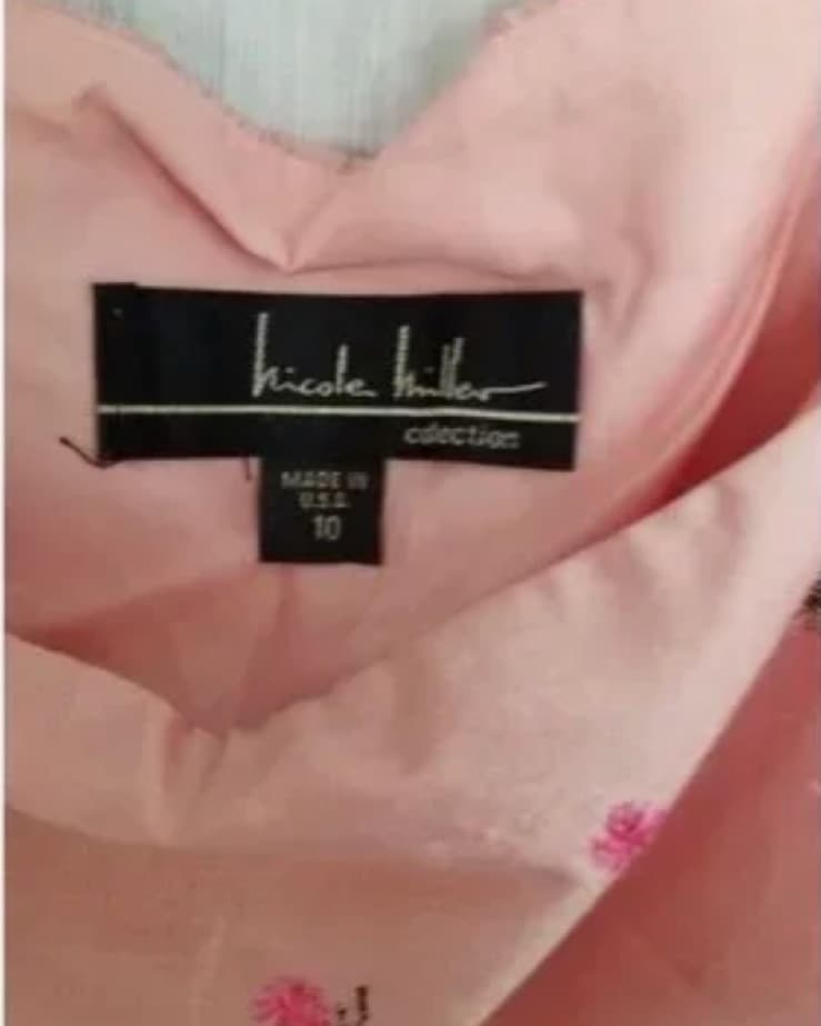 Nicole Miller Pink Silk Dress 10 - Image 3