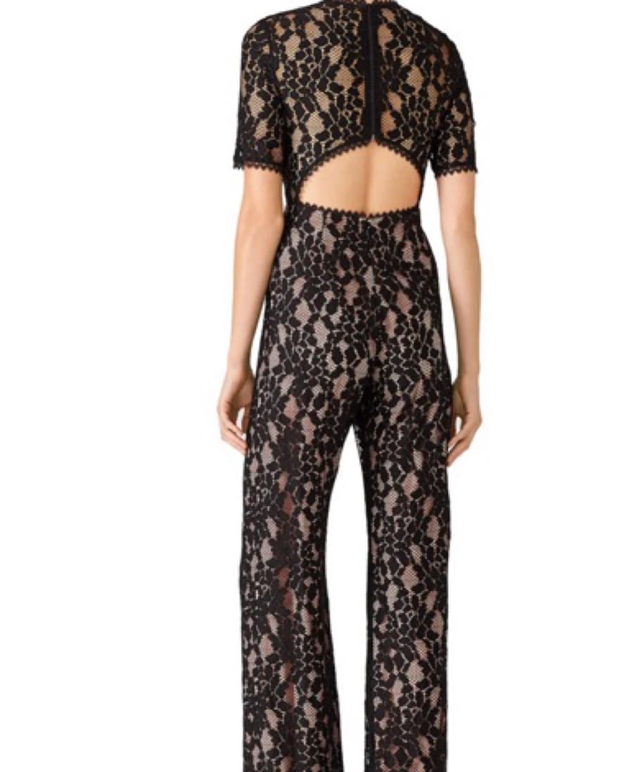 Alexis Black Lace Jumpsuit - Image 2