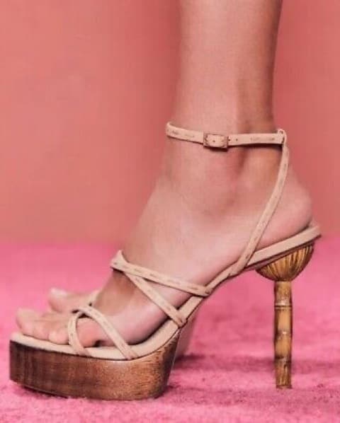 Cult Gaia Abella Bamboo Platform Heel - Image 2