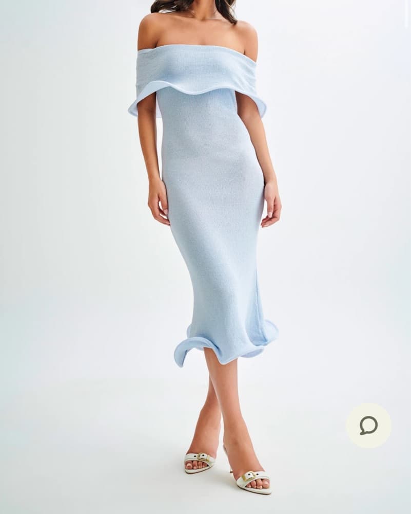 Meshki Molly OffShoulder Knit Midi Dress - Image 1