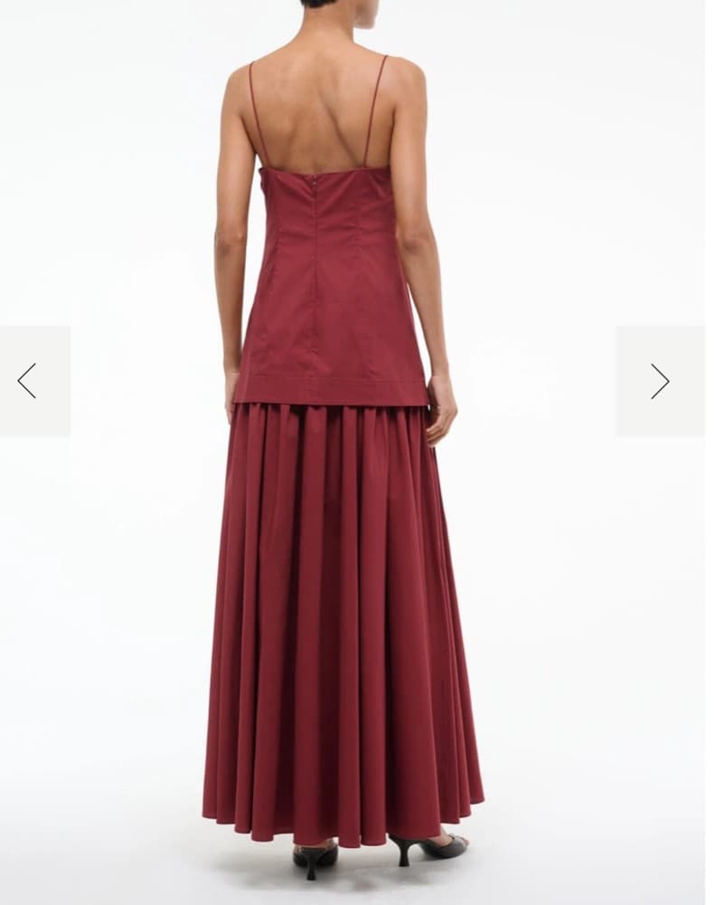 Elegant Burgundy Maxi Dress - Image 2