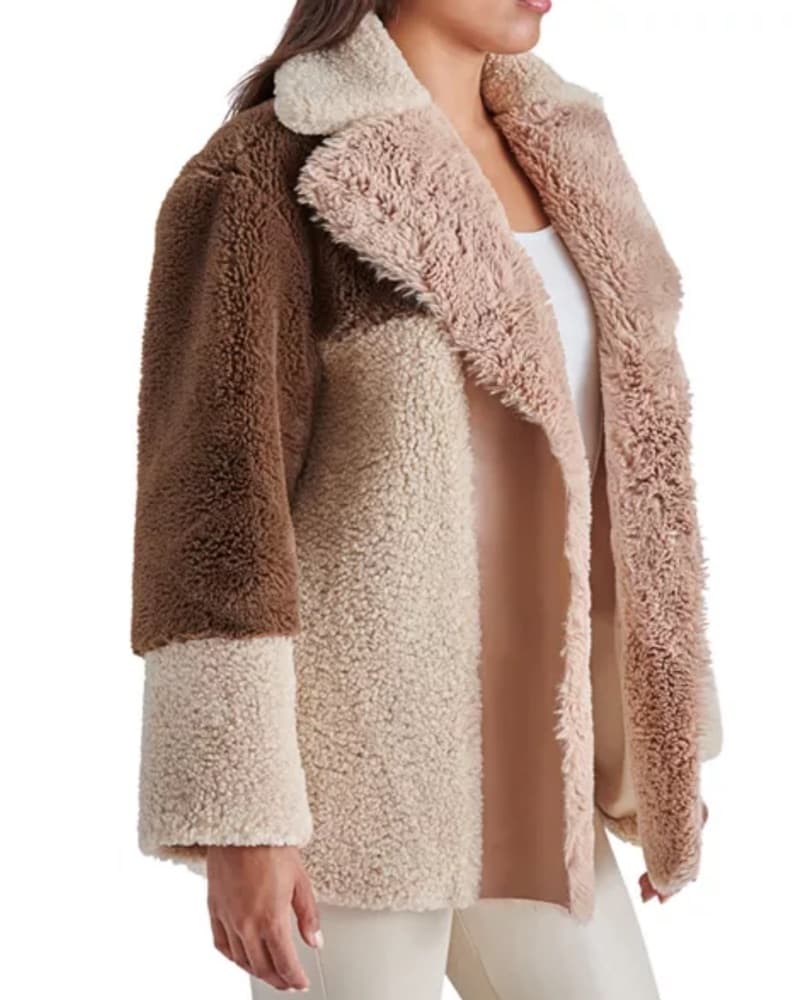Steve Madden Williw Faux Fur Sherpa Coat - Image 2