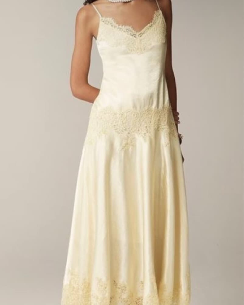 Elegant Lace Trimmed Midi Dress - j Crew - Image 4