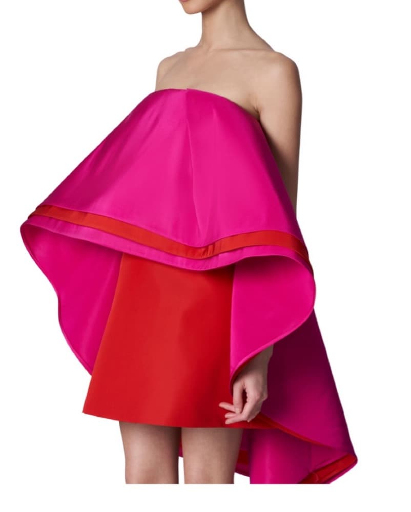 Carolina Herrera Hi Low Mini Dress - Image 3