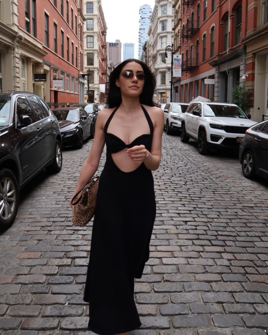 Black Halter Dress - Image 3