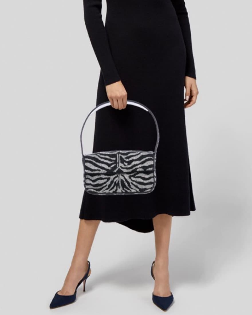 Staud Beaded Zebra Bag - Image 2