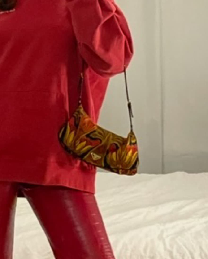 Prada Silk Patterned Bag  - Image 2