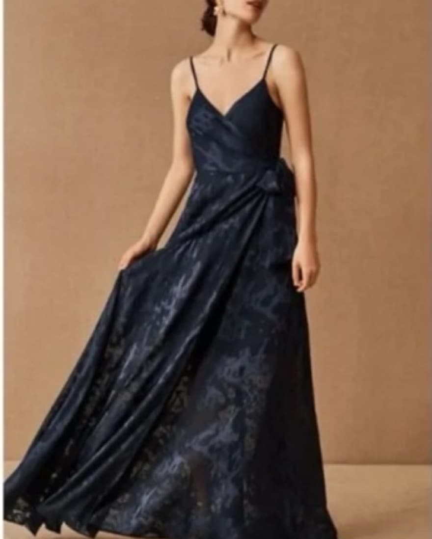 Hutch Alden Midnight Navy Wrap Dress - Image 1