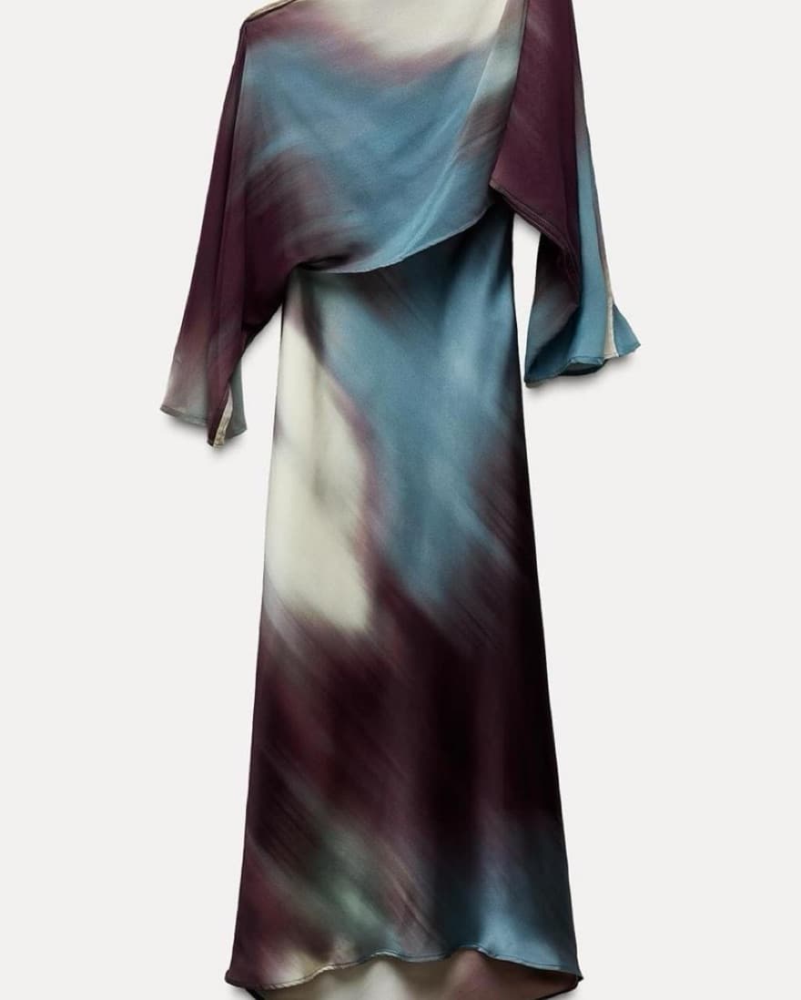 Zara Ombre One Shoulder Dress - Image 1