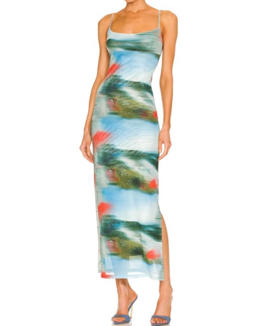 Miaou Mesh Maxi Dress - Image 1