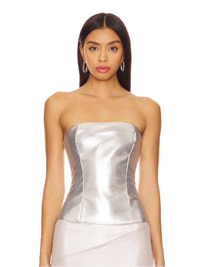 Novi Faux Leather Corset - Image 1