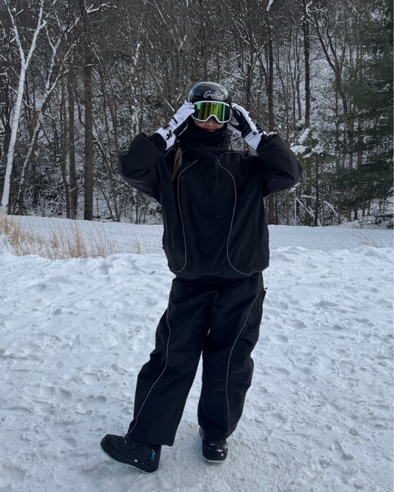 Black baggy reflective Snow set! - Image 2