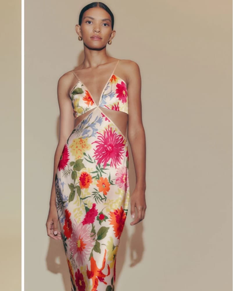 Reformation Poppies Silk dress - Image 2