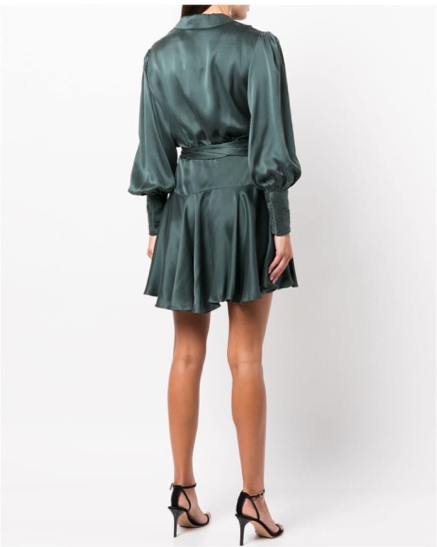 Zimmerman Silk Wrap Dress - Image 4
