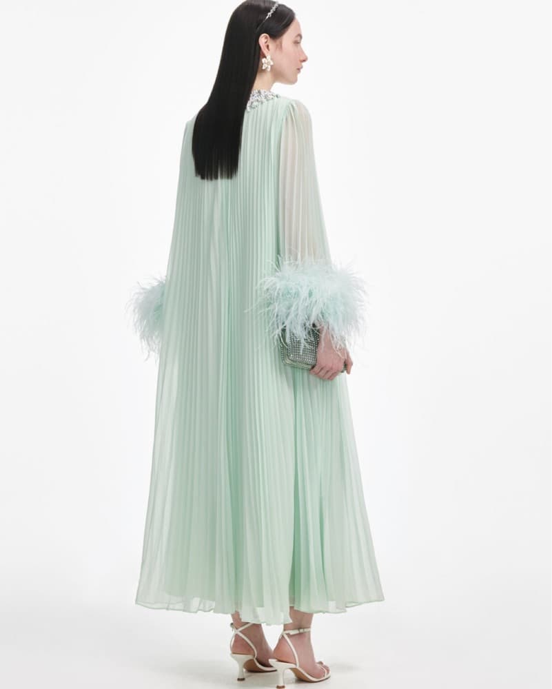 Self-Portrait - Feather Chiffon Gown - Image 2