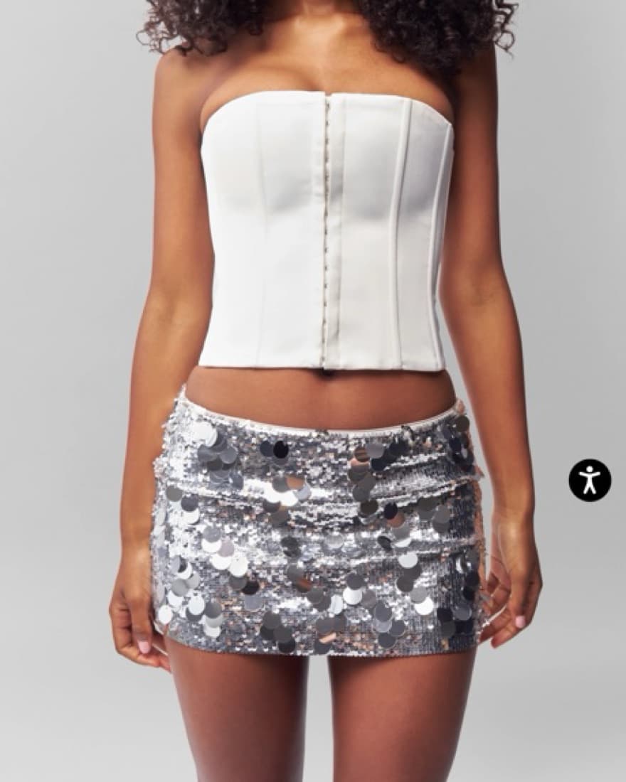 Guizio Paillette Sequin Mini Skirt - Image 4