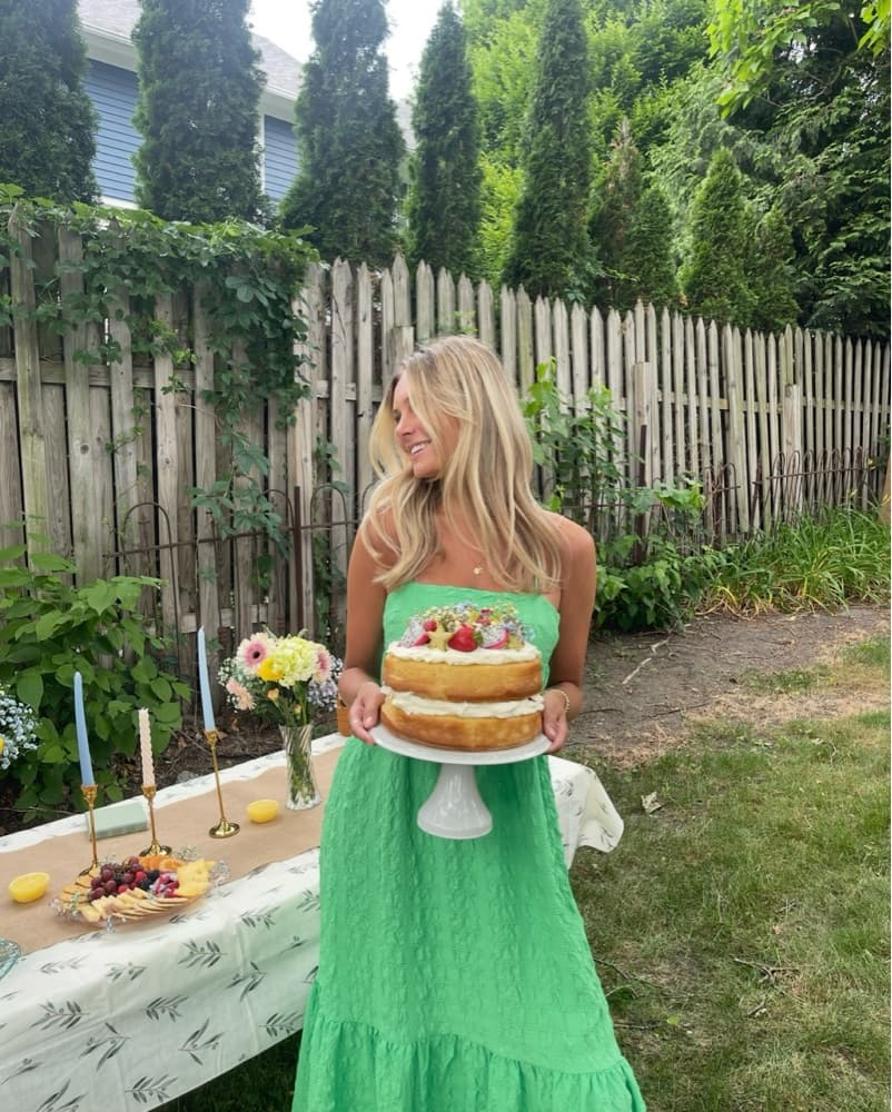Zara Green Maxi Dress - Image 3