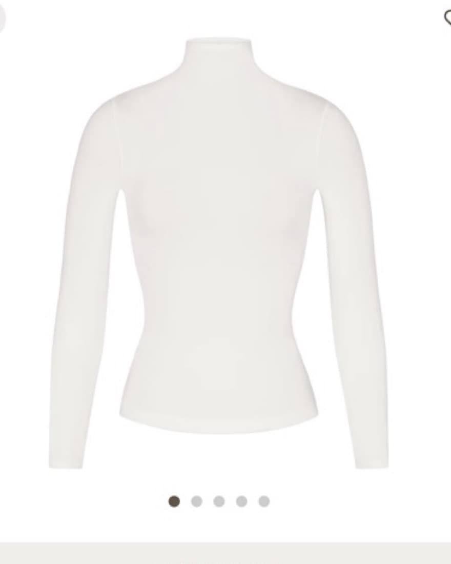 Skims cotton jersey longsleeve turtlenec - Image 2