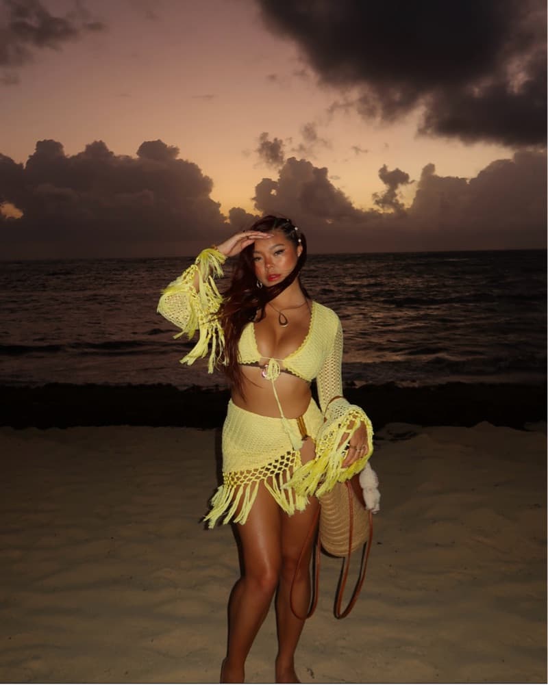 Yellow Crochet Fringe Set  - Image 3
