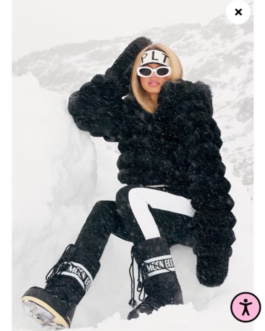 PLT Faux Fur Puffer Coat  - Image 3