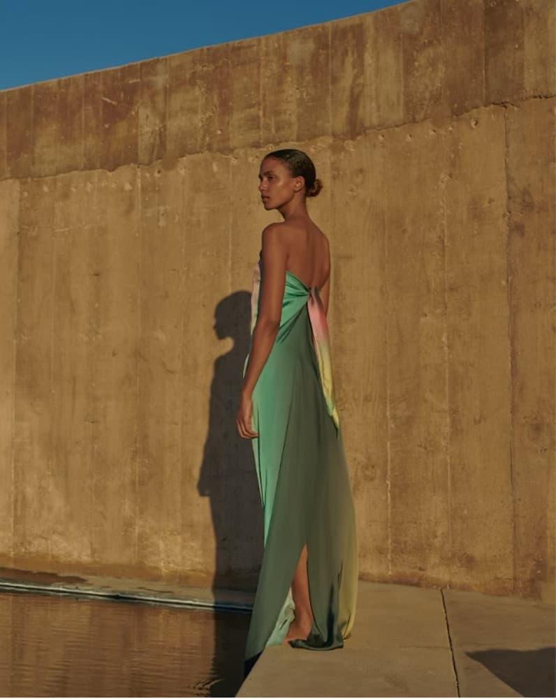 Baobab Ombre Satin Gown - Image 4
